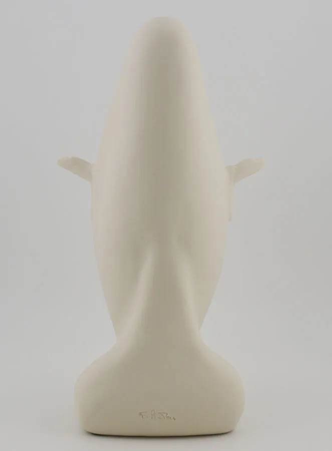 Virgin Mary with Baby Jesus Modern Statue - Porcelain - 20 cm (pic 4)