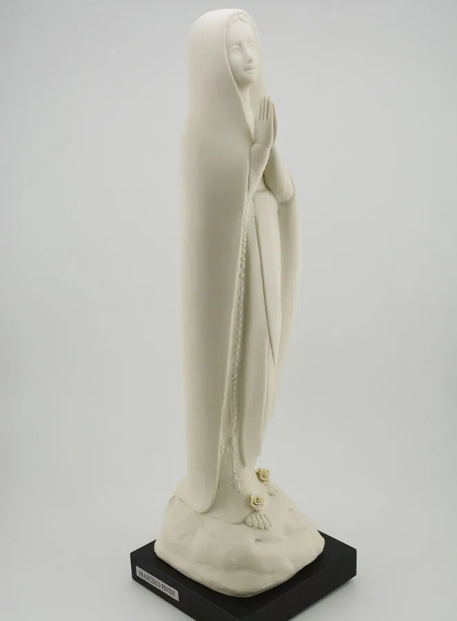 Virgin Mary Statue Lourdes Handcrafted Modern - 35 cm (pic 3)