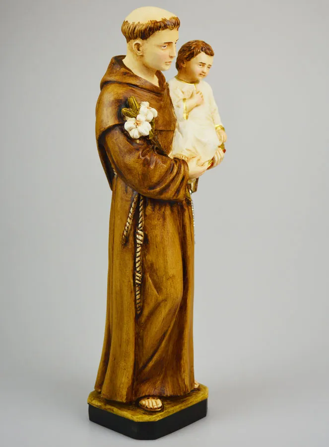Saint Anthony of Padua Handpainted Statue - 30 cm (pic 3)