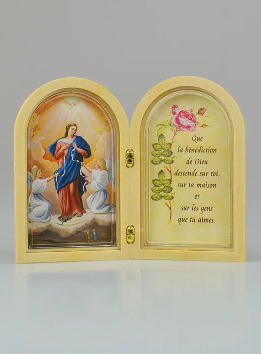 Diptych Icon Our Lady Untier of Knots + Prayer (pic 2)