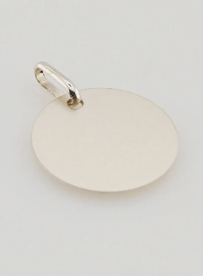 Virgin Mary's Profile Medal - Silver and Gold - 1,7 cm (pic 4)