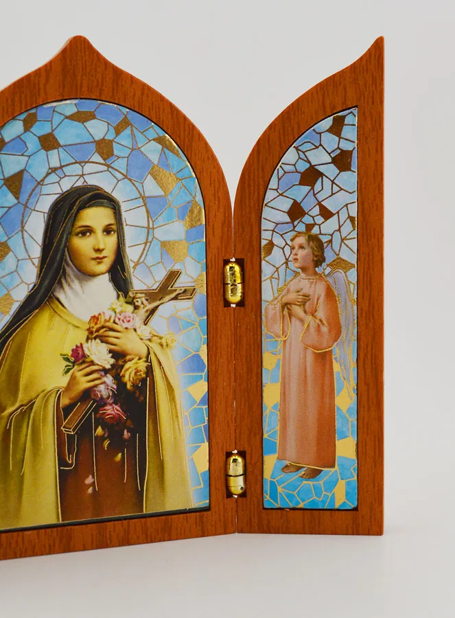 Wooden Triptych Icon Saint Therese of Lisieux (pic 3)