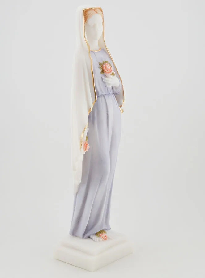 Holy Virgin Mary Statue with Roses Handpainted - 25 cm (pic 3)