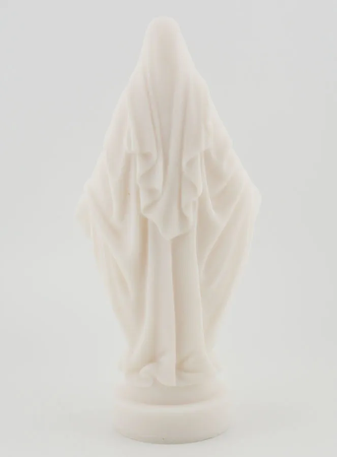Miraculous Virgin Mary Statue Alabaster - 18 cm (pic 4)
