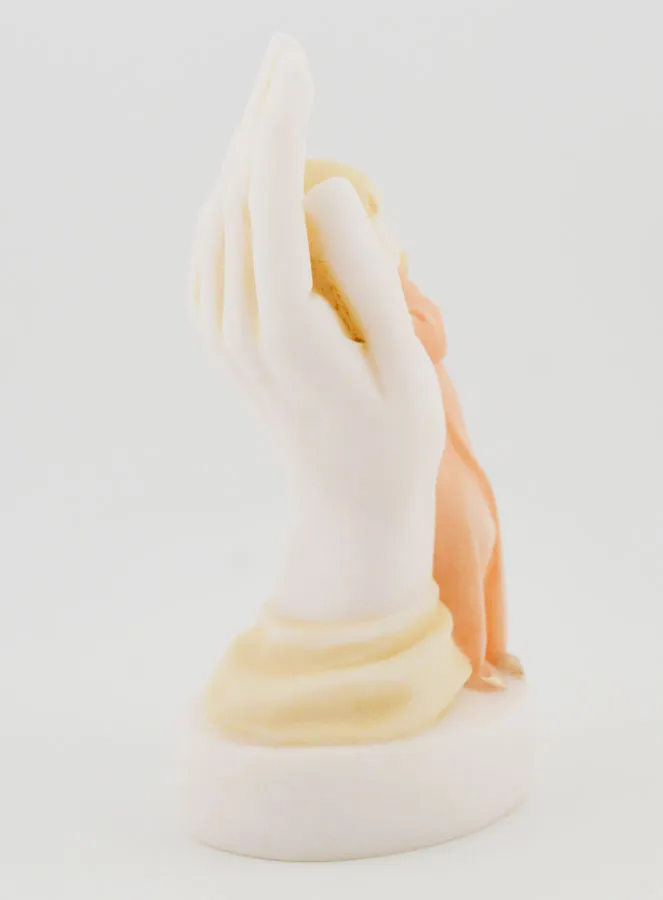 Protective Hand of God Statue - Hand painted - For a Girl - 10cm (pic 3)