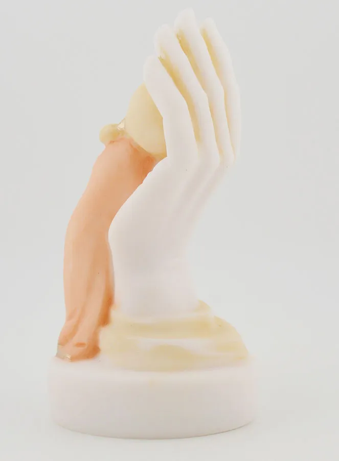 Protective Hand of God Statue - Hand painted - For a Girl - 10cm (pic 4)