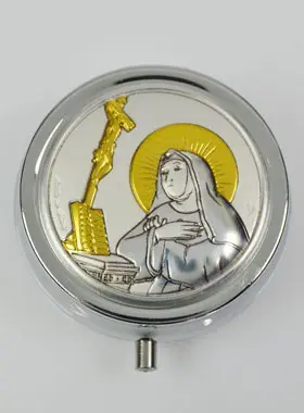 Saint Rita of Cascia Pyx - Box & Silver Medal (pic 1)
