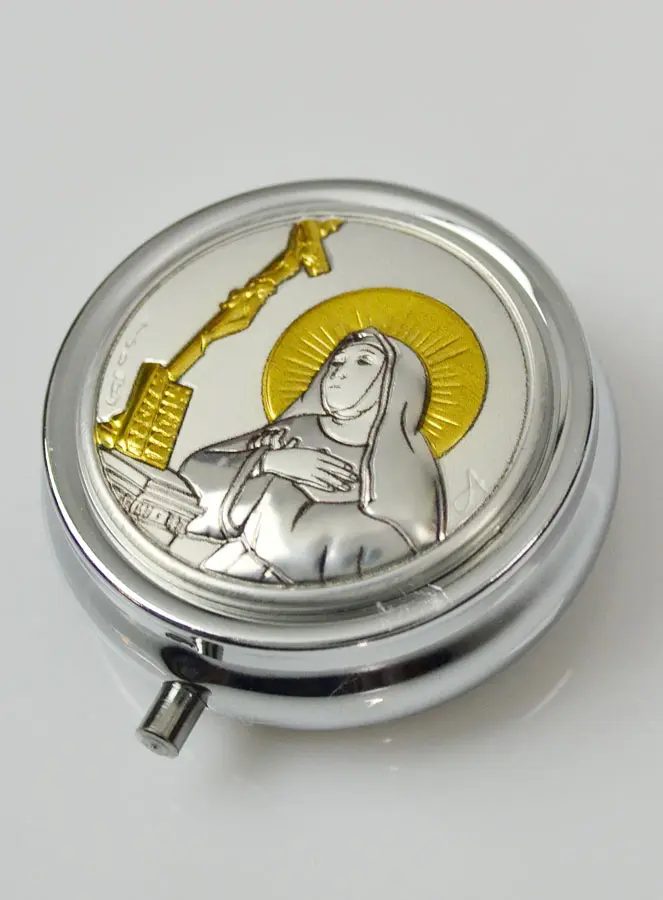 Saint Rita of Cascia Pyx - Box & Silver Medal (pic 3)