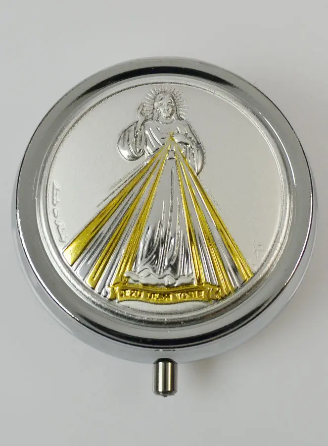 Jesus the Compassionate Pillbox - Box & Silver Medal (pic 2)
