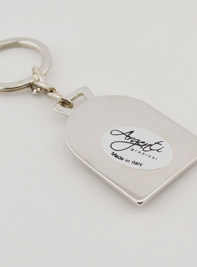 Our Lady of Jerusalem Key Chain - Solid Silver - 5 cm (pic 4)