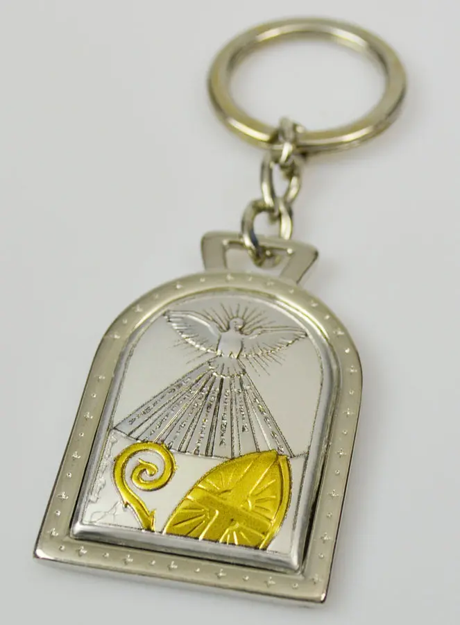 Holy Spirit Key Chain - Pope & Vatican - Solid Silver - 5 cm (pic 3)