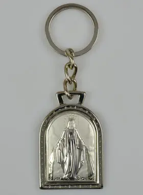 Miraculous Madonna Rue du Bac Key Chain - Solid Silver - 5 cm (pic 1)