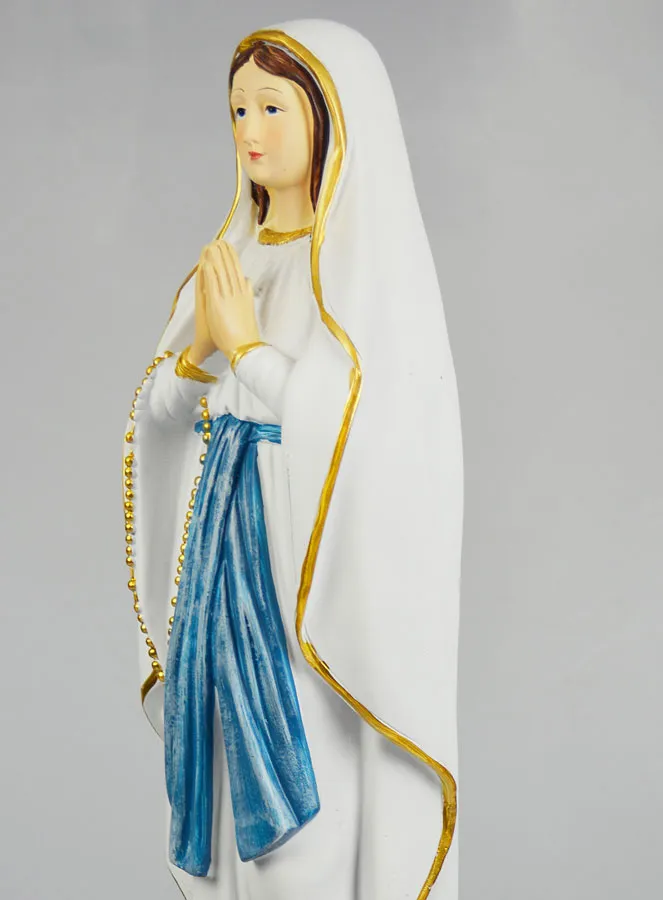 Our Lady of Lourdes Statue on Base - 60 cm (pic 4)