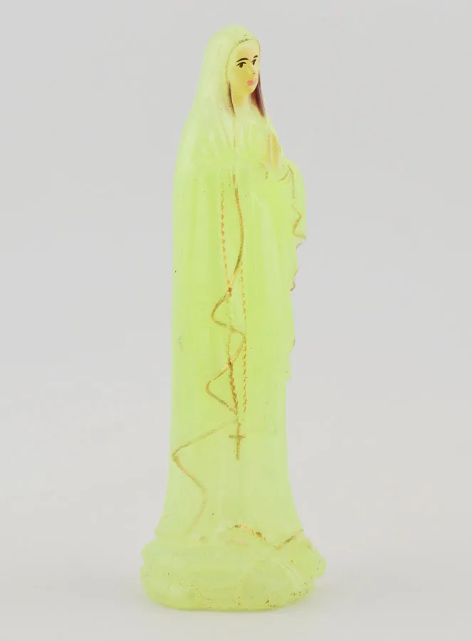 Our Lady of Lourdes Fluorescent Statue - 10 cm (pic 3)
