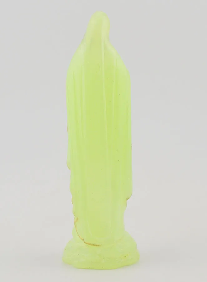 Our Lady of Lourdes Fluorescent Statue - 10 cm (pic 4)