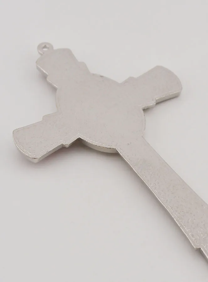 Red Cross of Lourdes 10 cm - Apparitions Medal (pic 4)