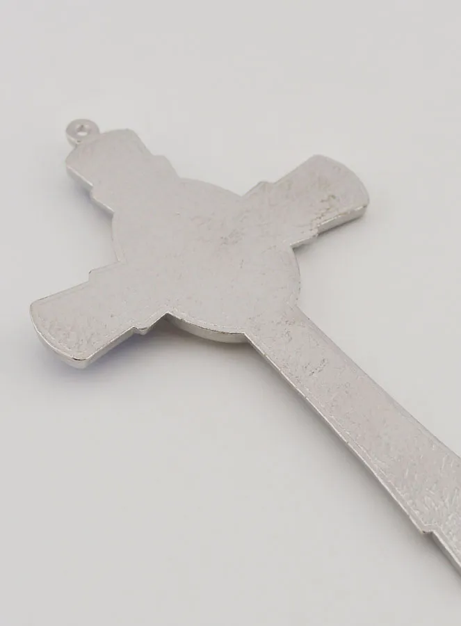 Blue Cross of Lourdes 10 cm - Apparitions Medal (pic 4)