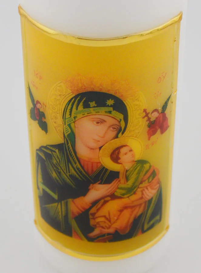 Religious Candle - Icon Our Lady Help of Christians - 15 cm (pic 4)