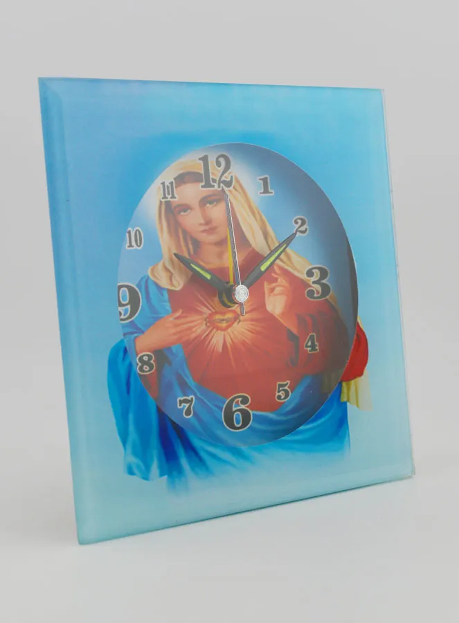 Sacred Heart of Mary Clock - 12 cm (pic 3)
