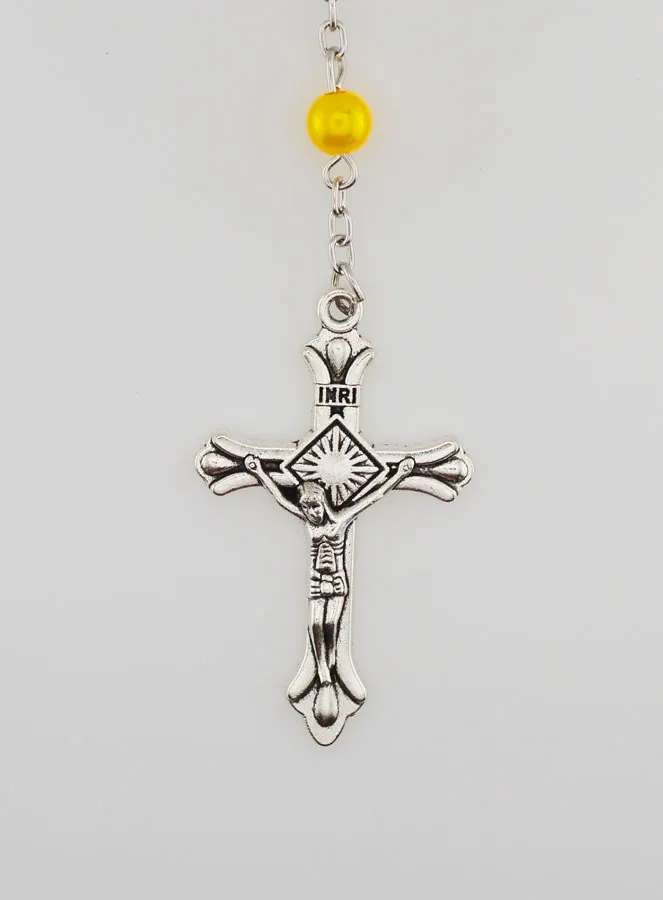 Fashion Rosary with Multicoloured Beads -60cm (pic 3)