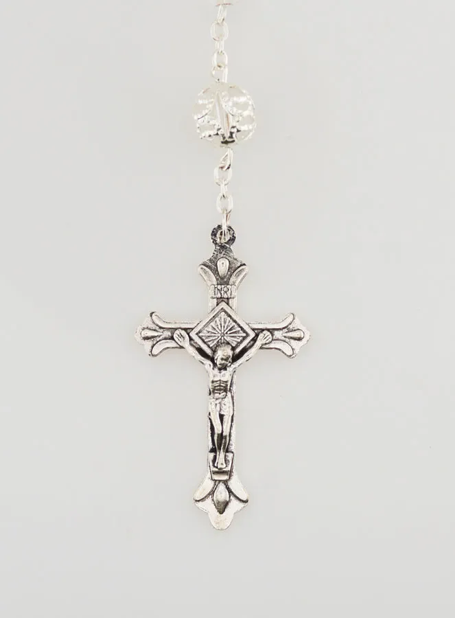 Lourdes Rosary with Crystal Beads - 55cm (pic 3)
