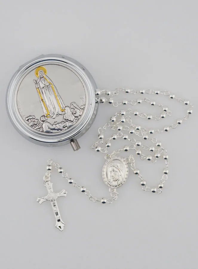 Silver Rosary with Gift Box (pic 1)