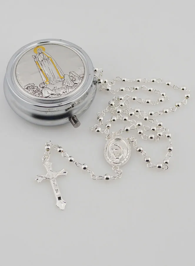 Silver Rosary with Gift Box (pic 2)