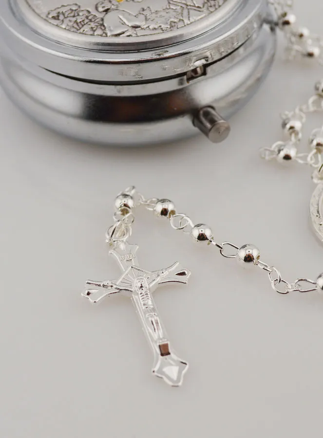 Silver Rosary with Gift Box (pic 3)