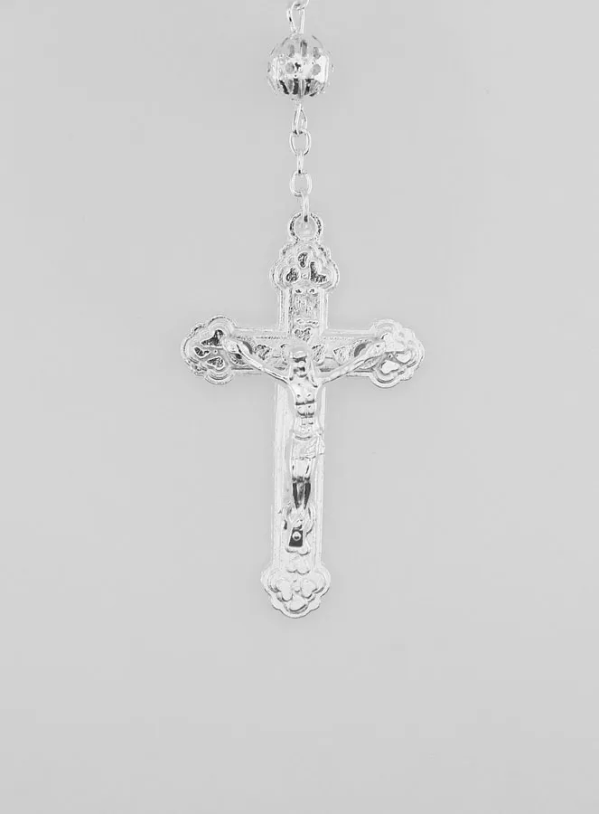 Rosary with Silver Carved Beads (pic 3)