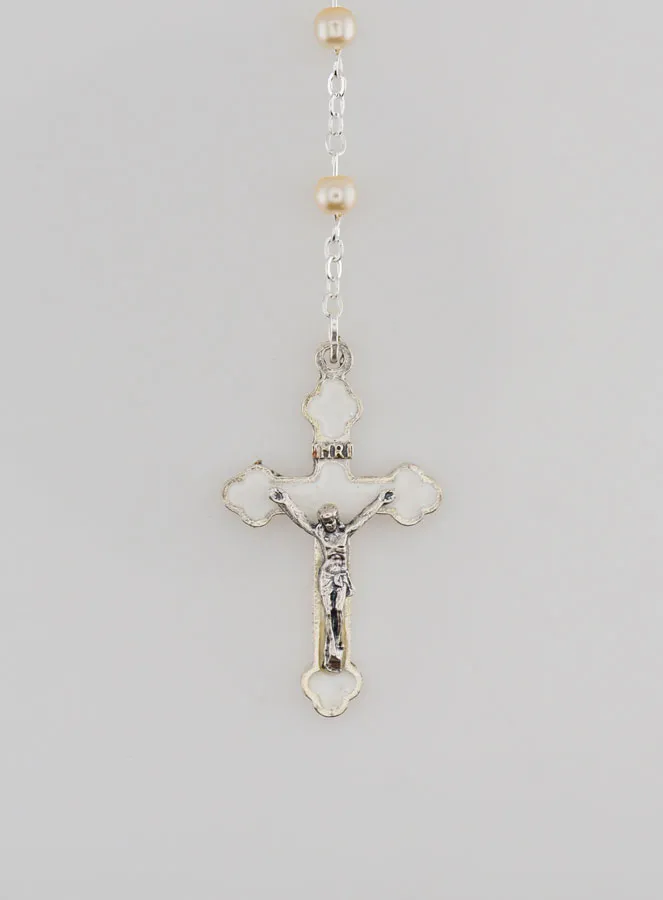 Communion Rosary Silver + Medallion (pic 3)