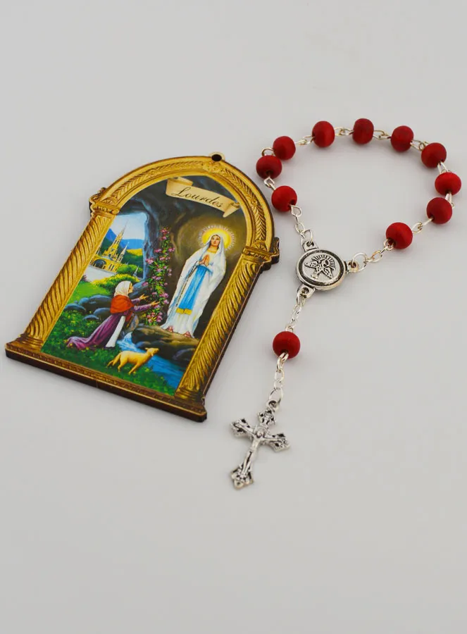 Children's Wooden Decade Rosary and Souvenir Icon (pic 4)
