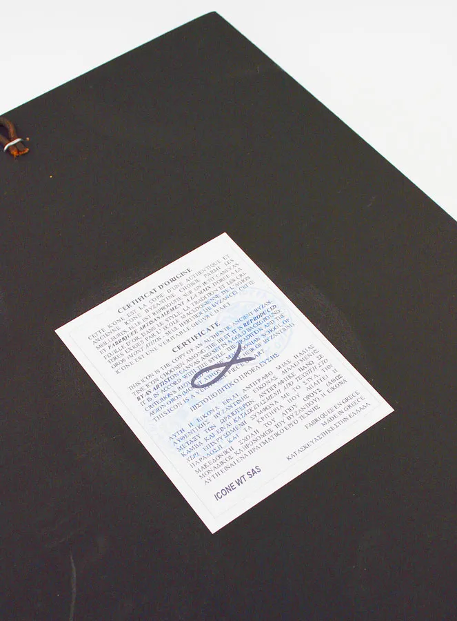 Religious Byzantine Icon Mother of God of Comfort - 30 cm (pic 4)