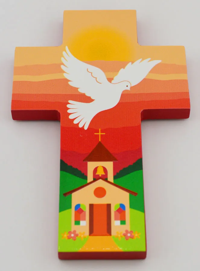 Pink Communion Cross - Girl (pic 3)