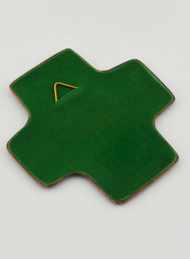 Holy Spirit Lebanon Enamels Square Cross (pic 4)
