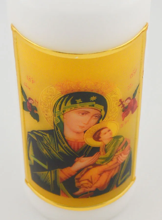 Our Lady Help of Christians Memory Communion Candle (pic 4)