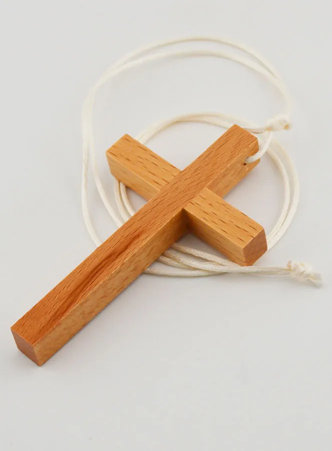 Communion Alb Cross on Cord (pic 3)