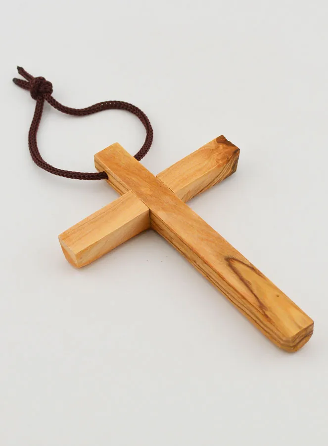 Olive Wood Alb First Communion Cross (pic 4)