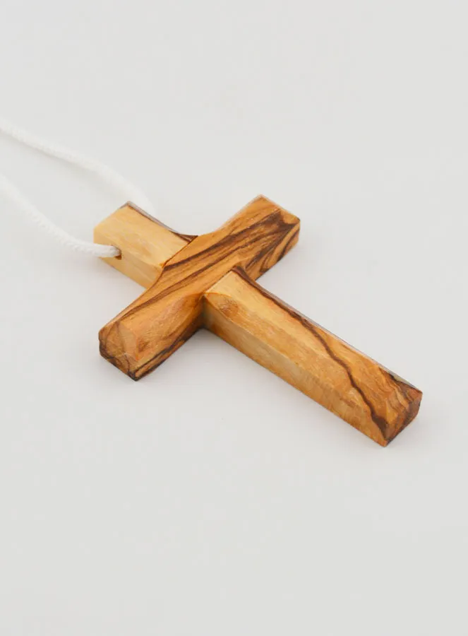 Olive Wood Communion Cross with Cord (pic 4)
