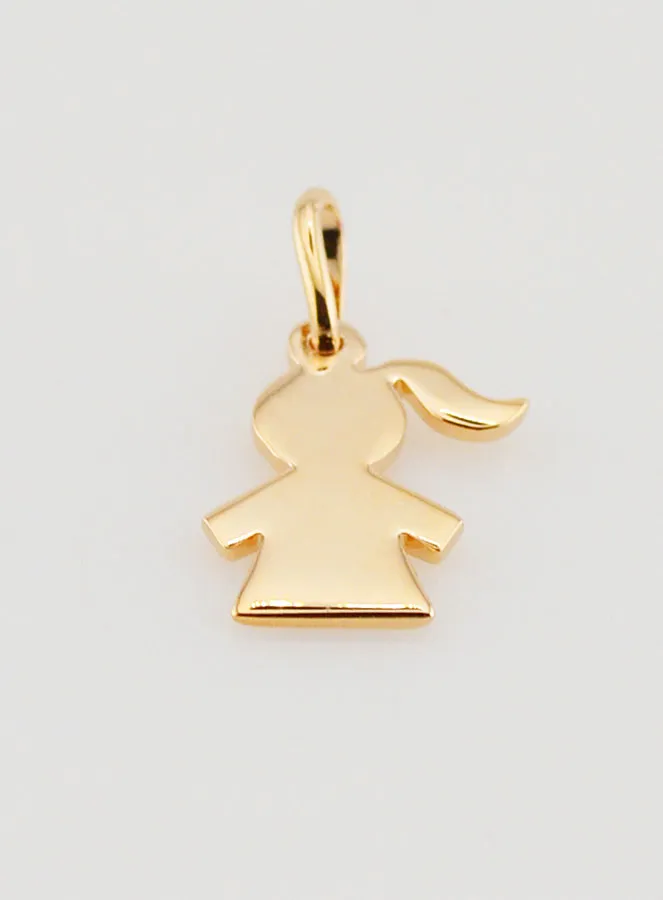 18 Kt Gold Plated Girl Pendant (pic 2)