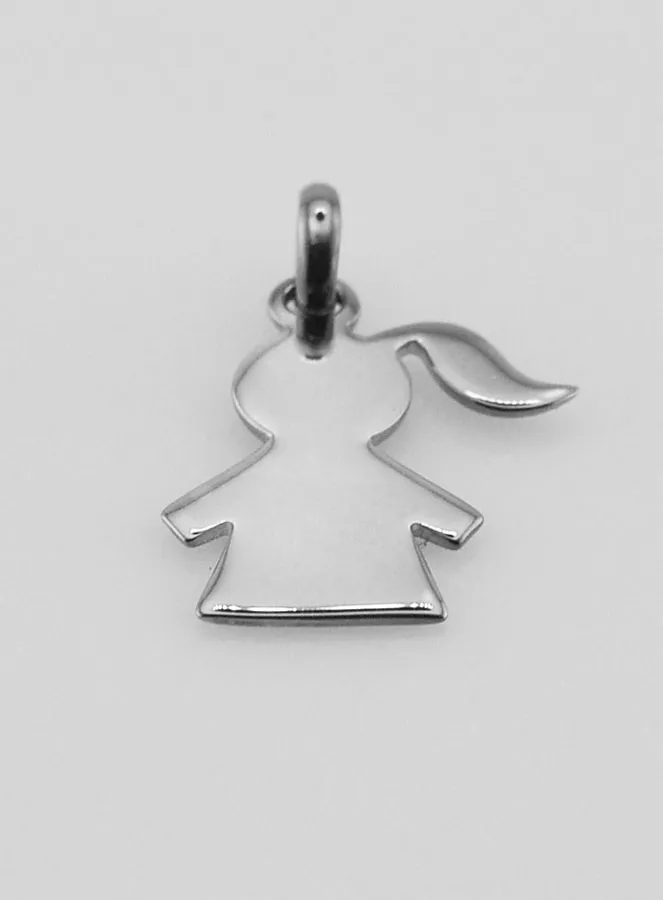 925 Silver Girl Shape Pendant (pic 2)