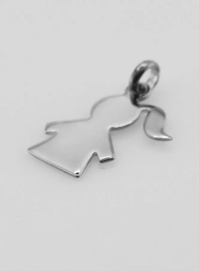 925 Silver Girl Shape Pendant (pic 4)