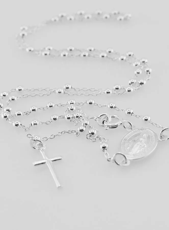 Luxury Solid Silver Rosary 925/1000 (pic 2)