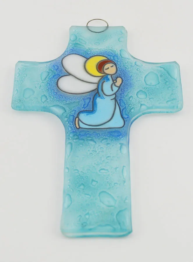 Protective Angel Glass Cross (pic 3)
