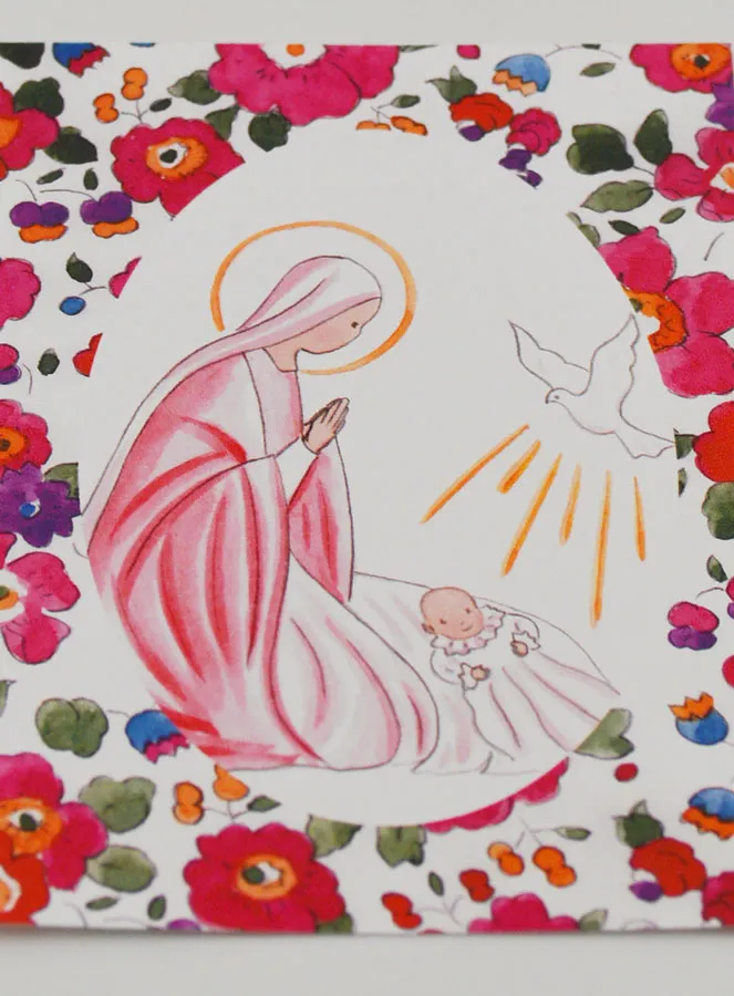 Baptism Picture - Dove & Virgin Mary (pic 2)
