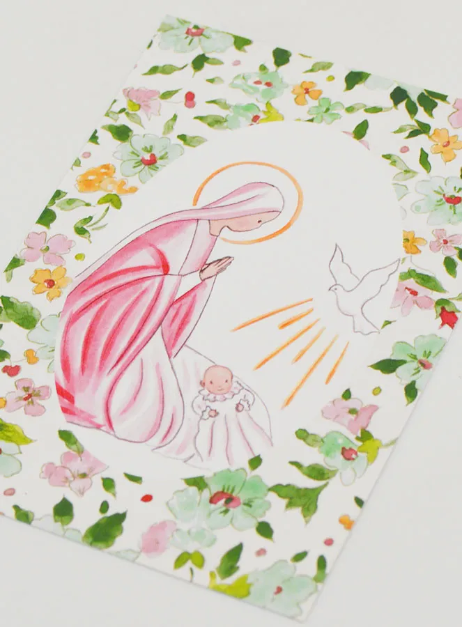 Baptism Picture - Holy Spirit Dove & Virgin Mary (pic 4)