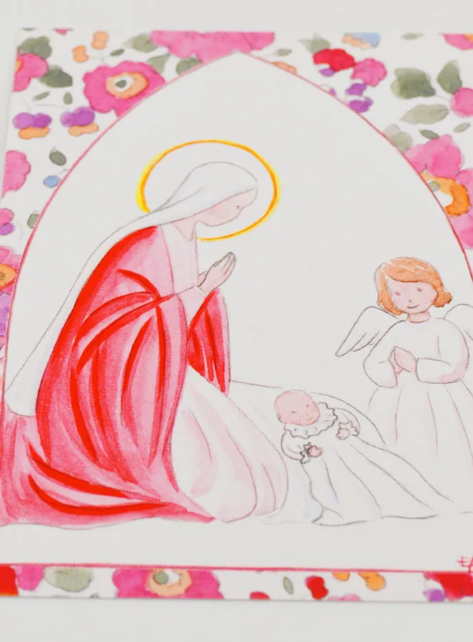 Baptism Picture - Guardian Angel & Virgin Mary (pic 2)