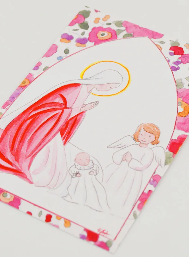 Baptism Picture - Guardian Angel & Virgin Mary (pic 4)