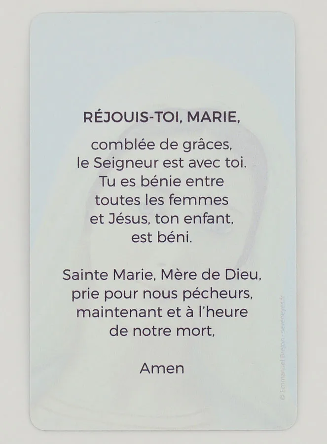 Prayer Card - Rejoice, Mary Filled with Grace (pic 4)