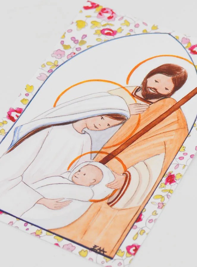 Baptism Picture - Holy Family - Pink (pic 4)