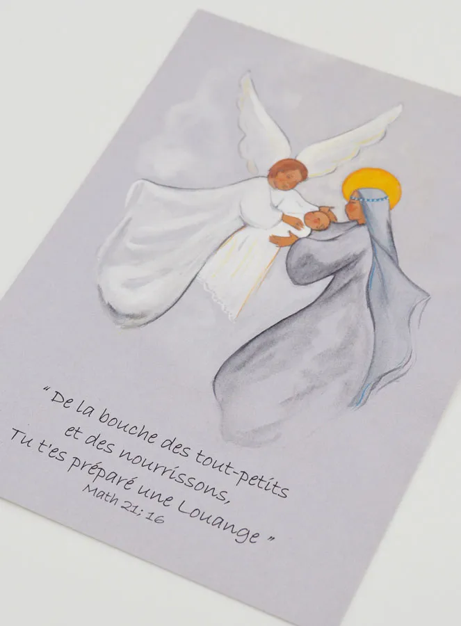 Virgin Mary & Angel Baptism rayer Card - 10 x 15 cm (pic 4)
